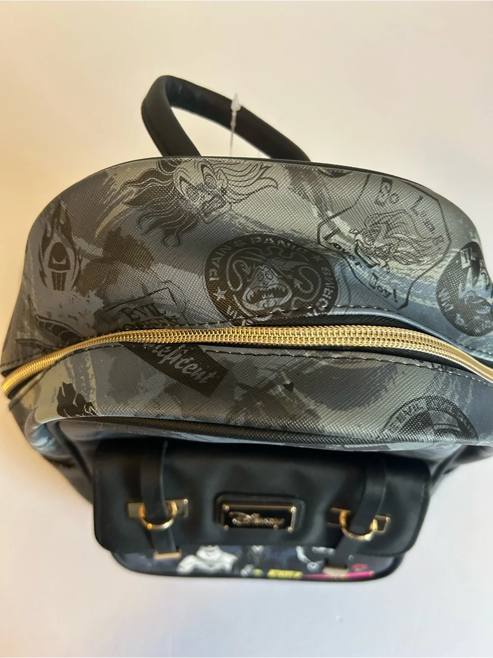 NWT Disney Villains Gray and Black Mini Backpack